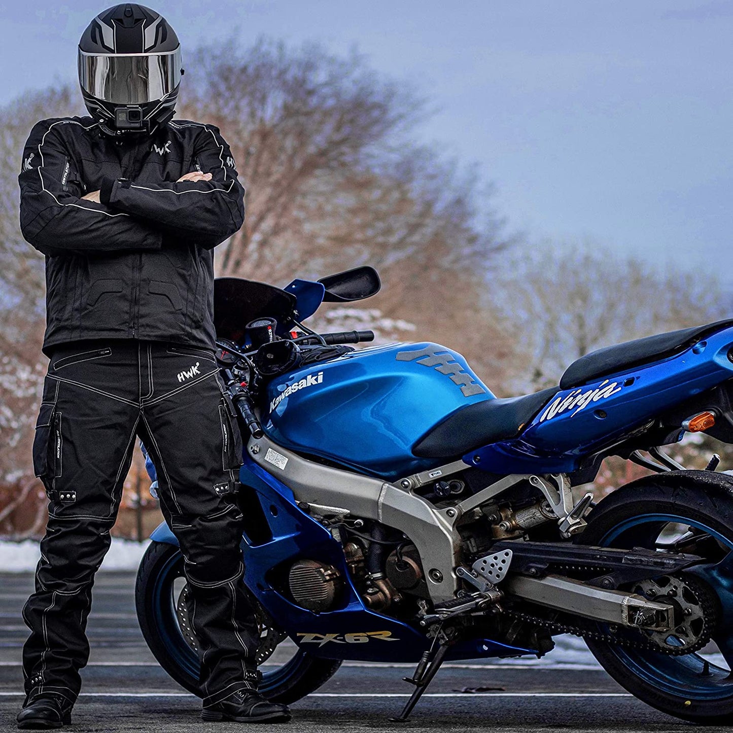 Men's Spyder Enduro Motocross Jacket in Weather-Resistant Cordura Textile Fabric