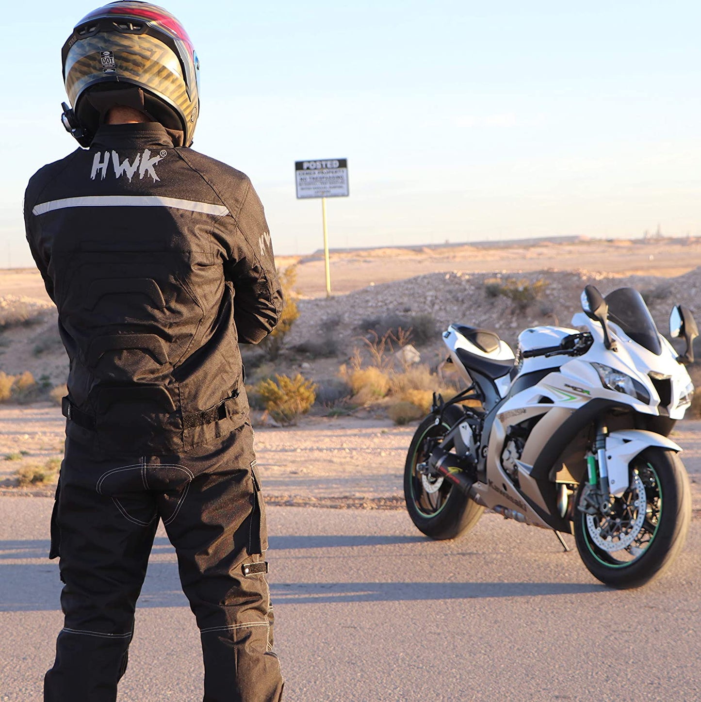 Men's Spyder Enduro Motocross Jacket in Weather-Resistant Cordura Textile Fabric