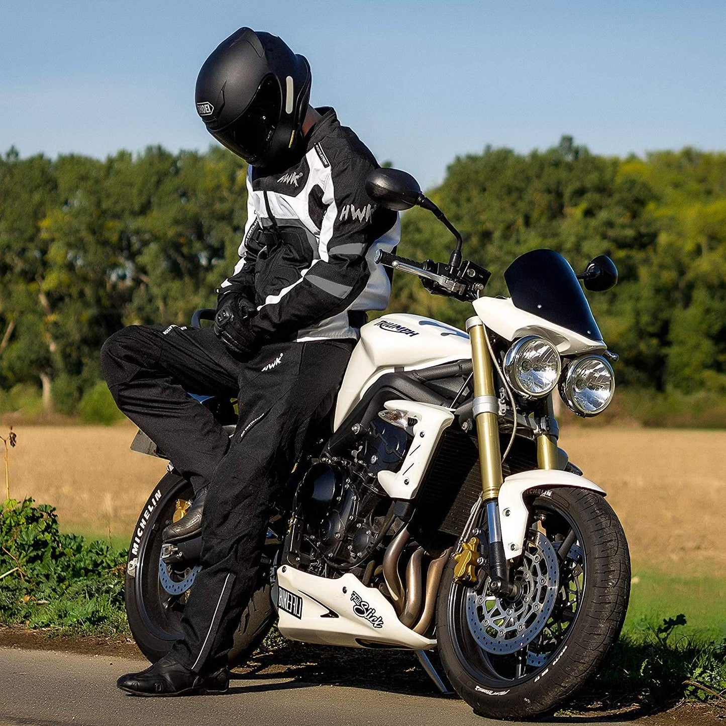 Men's Spyder Enduro Motocross Jacket in Weather-Resistant Cordura Textile Fabric