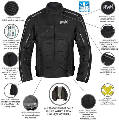 Men's Spyder Enduro Motocross Jacket in Weather-Resistant Cordura Textile Fabric