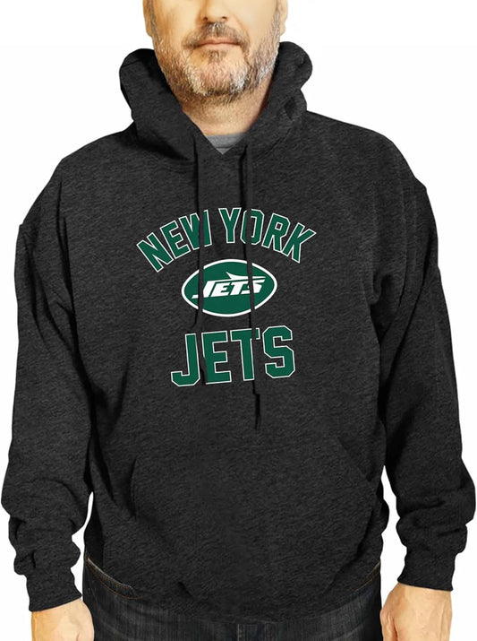 NFL Adult Gameday Hooded Sweatshirt - Poly Fleece Cotton Blend - Stay Warm and Represent Your Team in Style