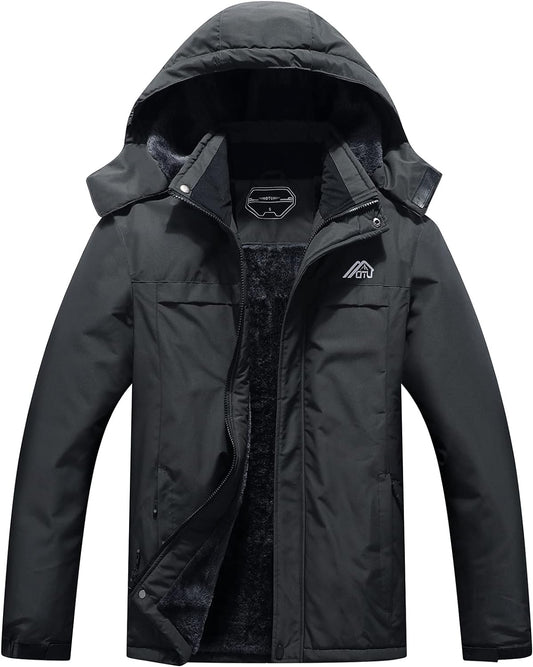 OTU Men'S Waterproof Ski Jacket Snowboarding Windbreaker Warm Winter Hooded Mountain Snow Coat