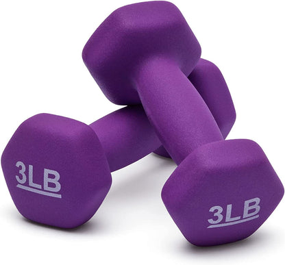 Neoprene Dumbbell Hand Weights for Exercise and Muscle Toning