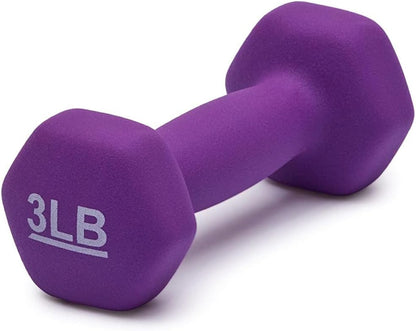 Neoprene Dumbbell Hand Weights for Exercise and Muscle Toning