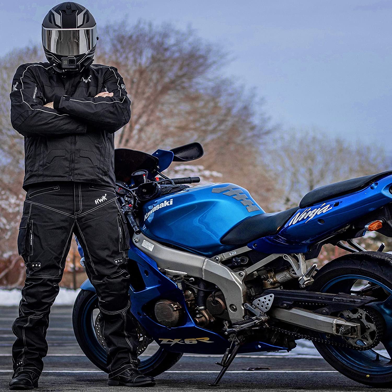 Men's Spyder Enduro Motocross Jacket in Weather-Resistant Cordura Textile Fabric