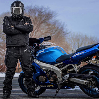 Men's Spyder Enduro Motocross Jacket in Weather-Resistant Cordura Textile Fabric